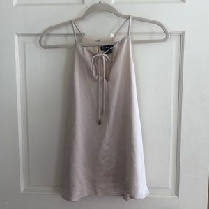 Nordstrom Trouvé Beige Cement Tank Top